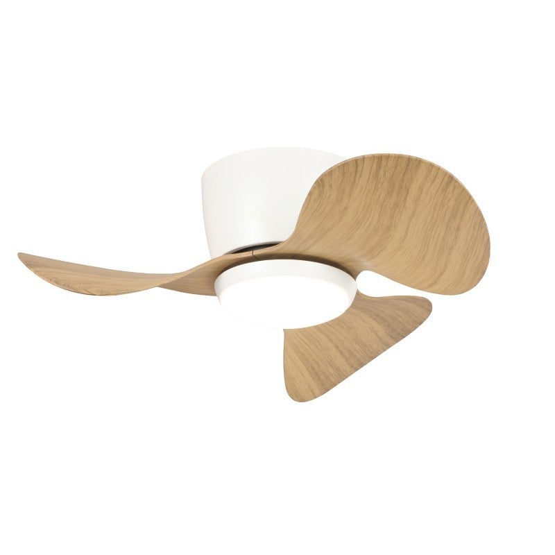 Ventilador de techo sulion monty blanco/madera dc 65cm 20w