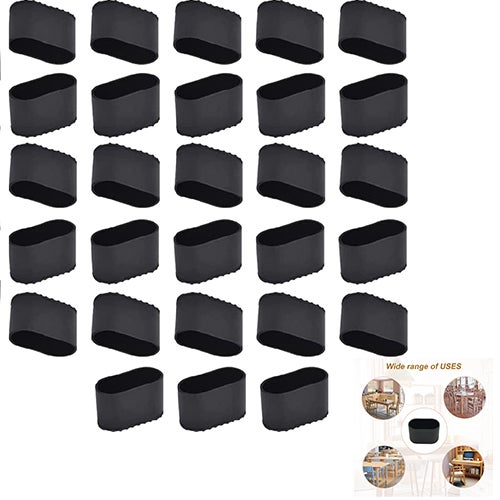 28 pezzi tappi per punte di sedie rettangolari protezioni per