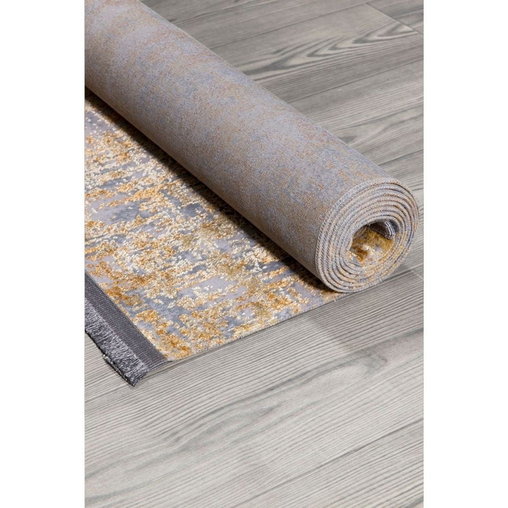 Tappeto antiscivolo Ada 160x230 colore terra superficie lucida - 3