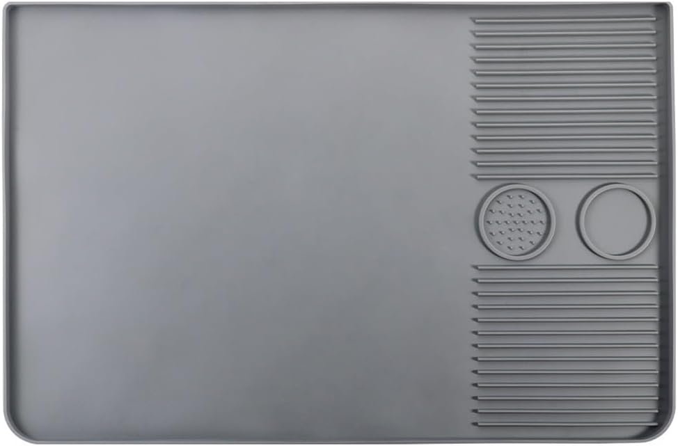 Mata ochronna silikonowa do ekspresów do kawy, zabezpieczająca blat przed uszkodzeniem przez wysoką temperaturę podczas parzenia kawy (szara)