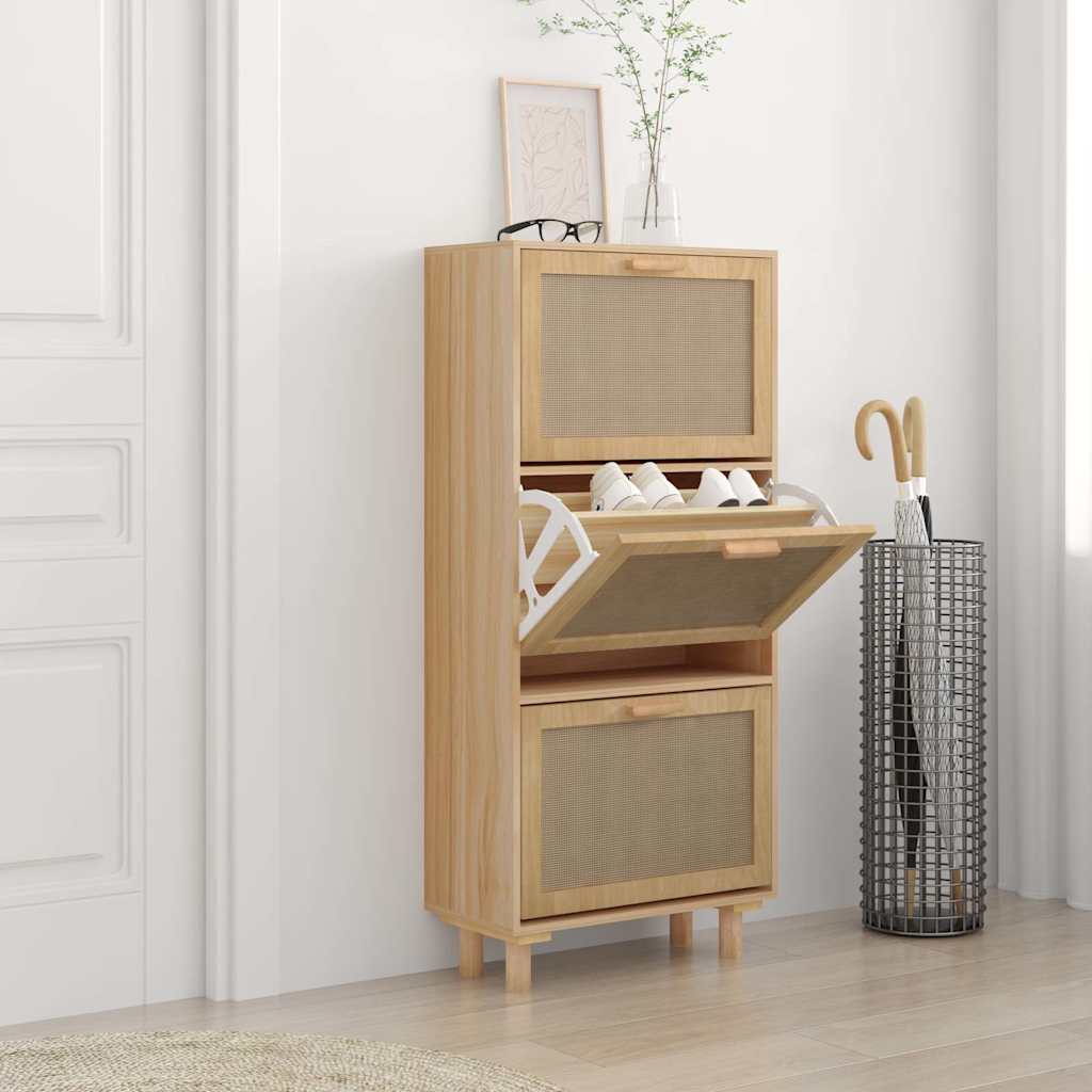 Scarpiera Marrone 65x24x81 cm in Legno Multistrato
