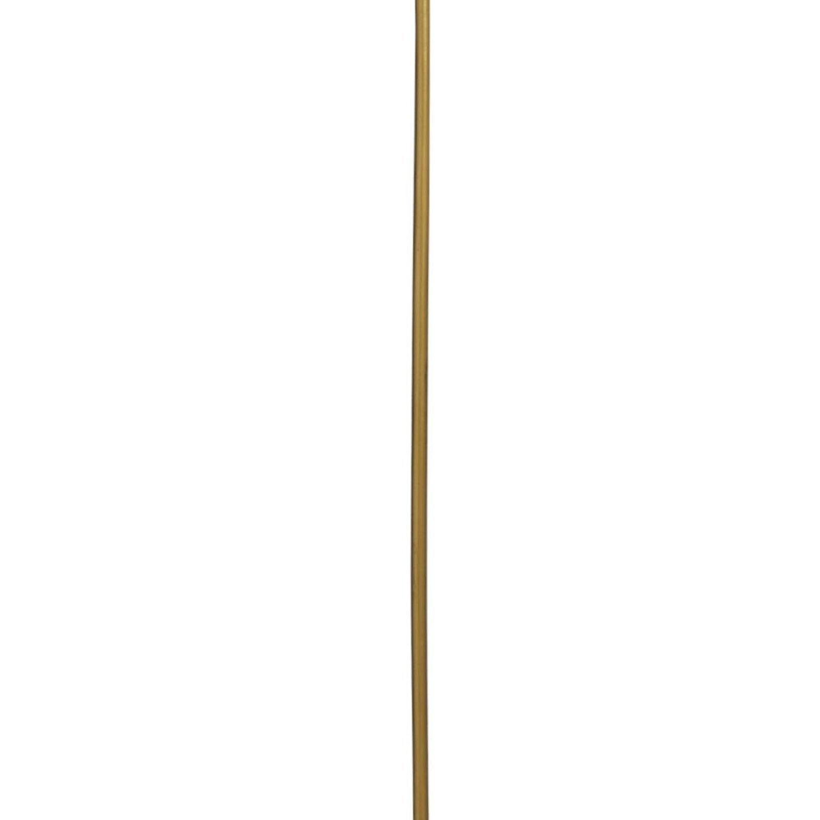 Suspension BALLS 3L Barre, métal Laiton antique avec verre ambré E27 3x60w Haut 150cm Lg 86cm - 7