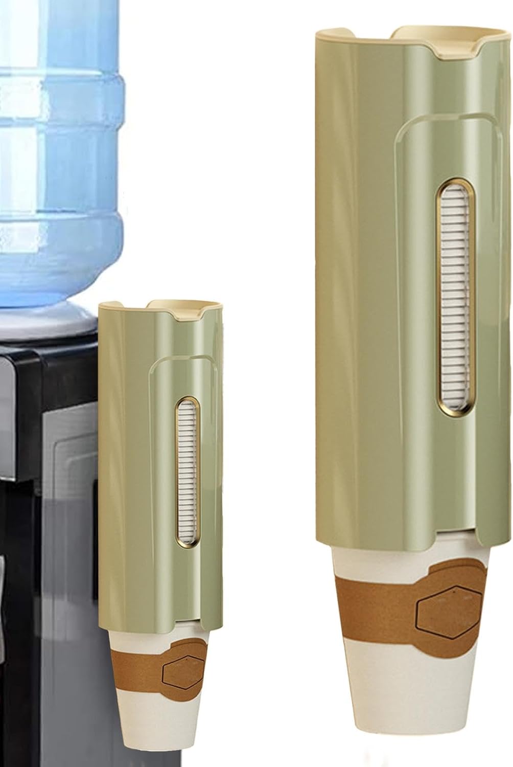 Distributeur Gobelets Mural Noir - Porte Gobelets 60-80 Tasses Avec Couvercle Anti-Poussière