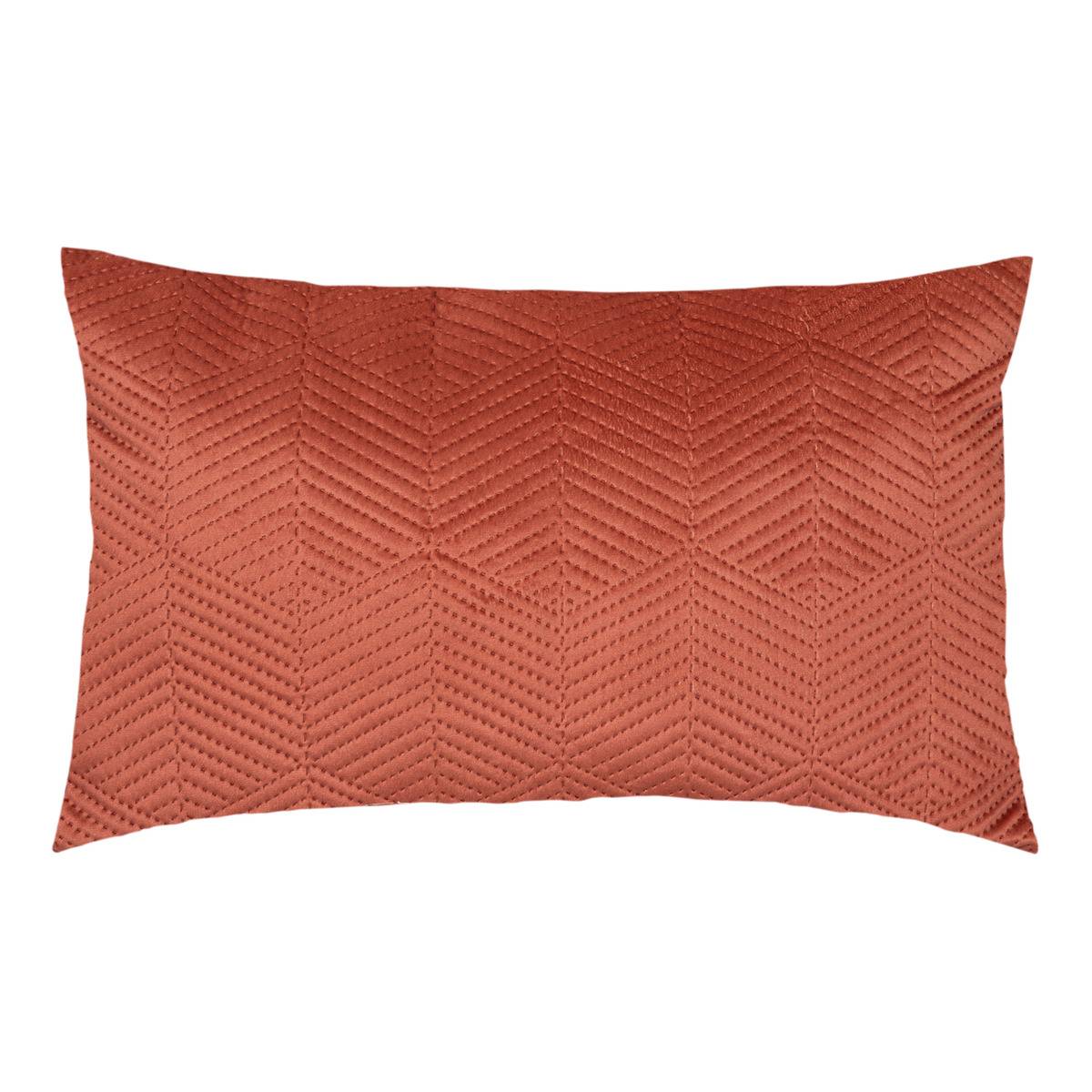 Cojín de terciopelo dolce 38x58cm rosa terracota - atmosphera créateur d'intérieur