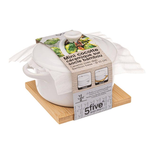 FIVE Boîte à Farine Natureo 19cm Blanc pas cher FIVE Boîte à Farine Natureo 19cm Blanc pas cher