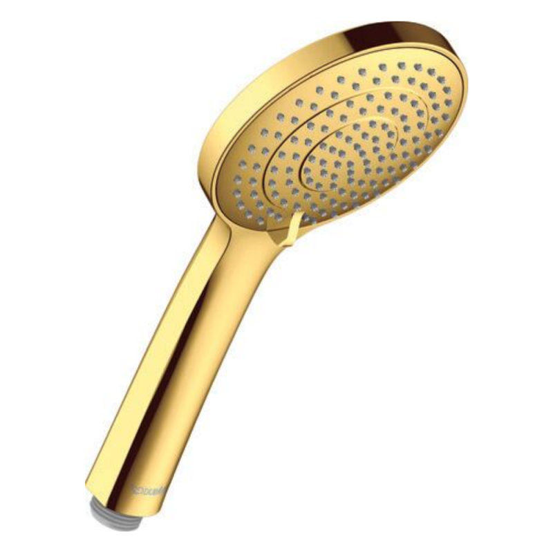 Duravit uniwersalna słuchawka prysznicowa funkcja MinusFlow - 3 rodzaje strumiena złoty połysk