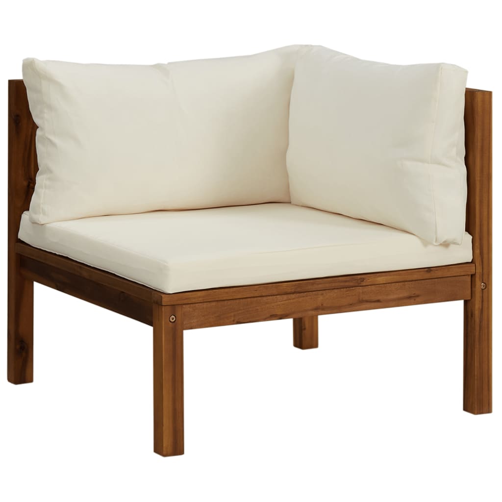 Salon bas de jardin en Bois Beige 7 personnes - 4