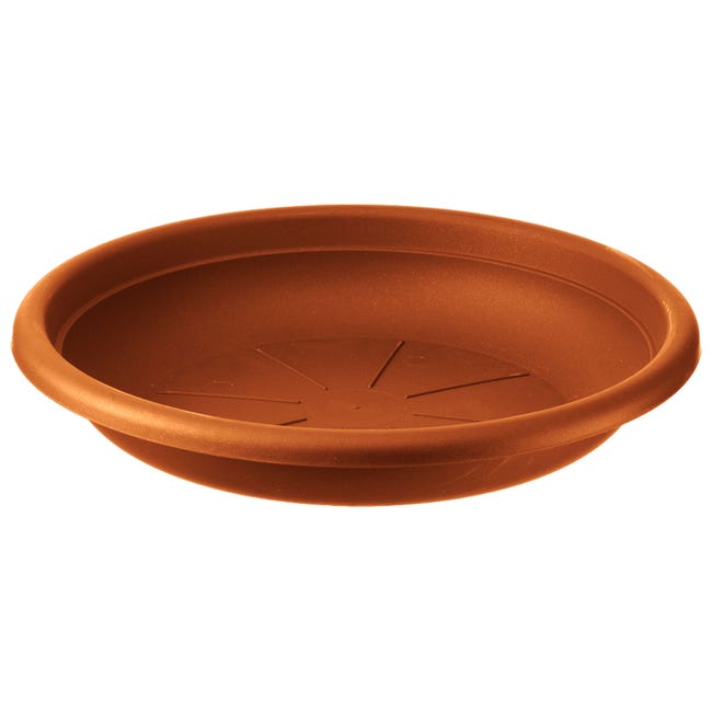 SOTTOVASO PLASTICA ROTONDO CM.18XH.3 COLORE TERRACOTTA SOTTOVASO PLASTICA ROTONDO CM.18XH.3 COLORE TERRACOTTA