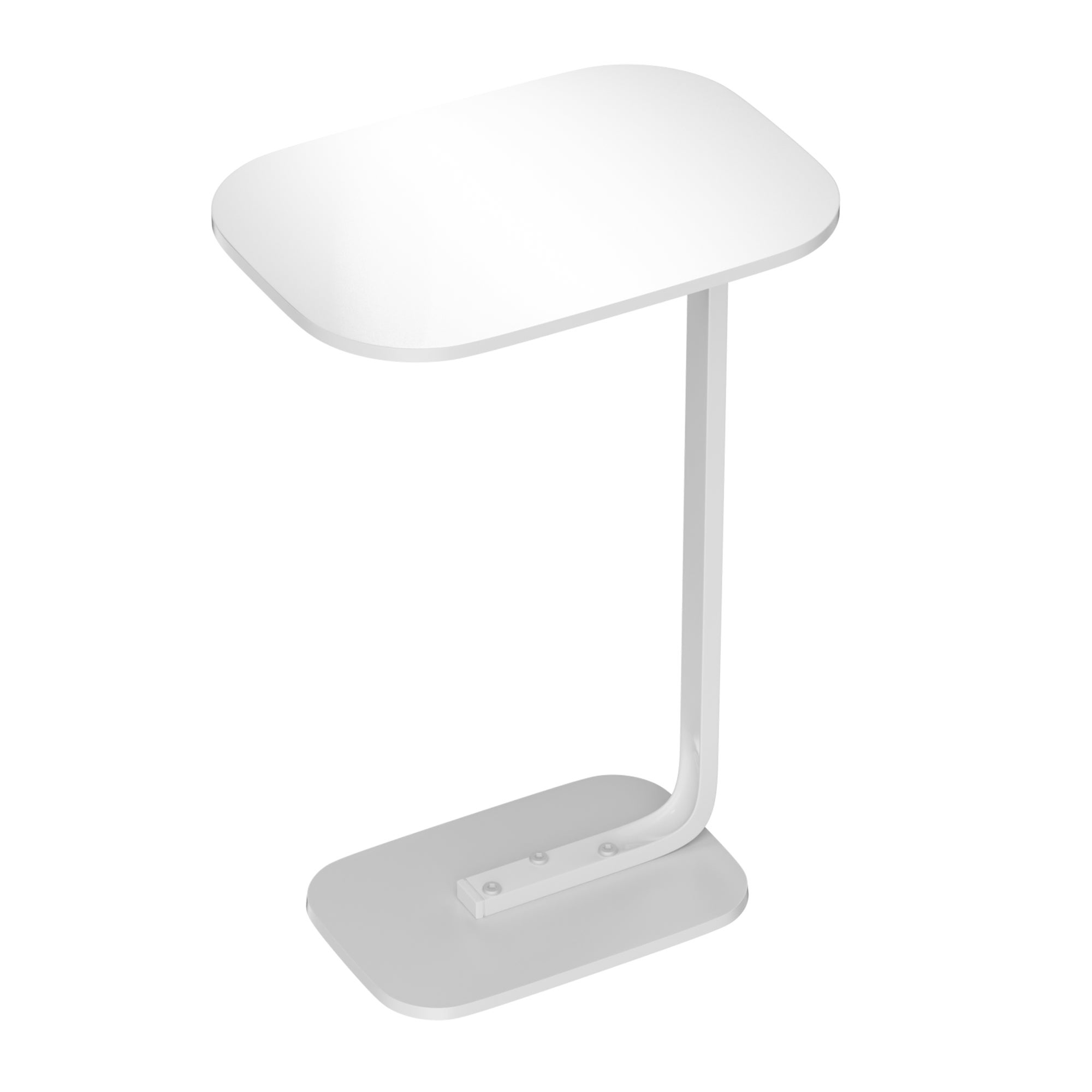 Table d'appoint mobile avec style moderne et minimaliste, adapté pour salon, chambre à coucher ou maison, blanc - 2