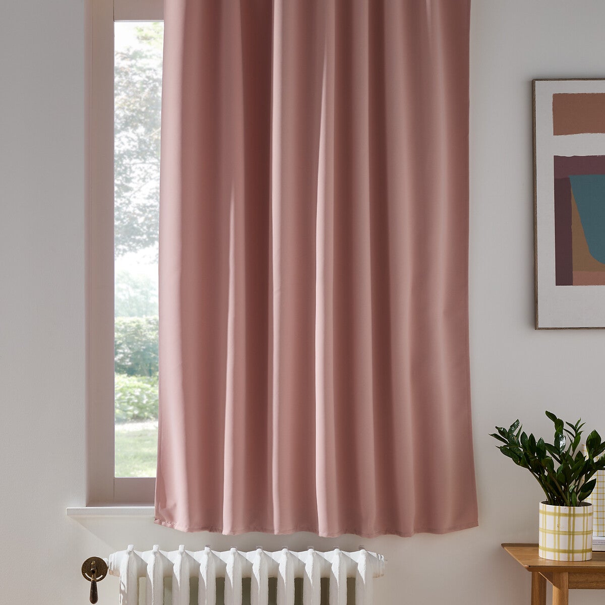 4 Rideaux Hamilton NIKKO Japonica - Toile Pagode Rose Des Bois - Neuf