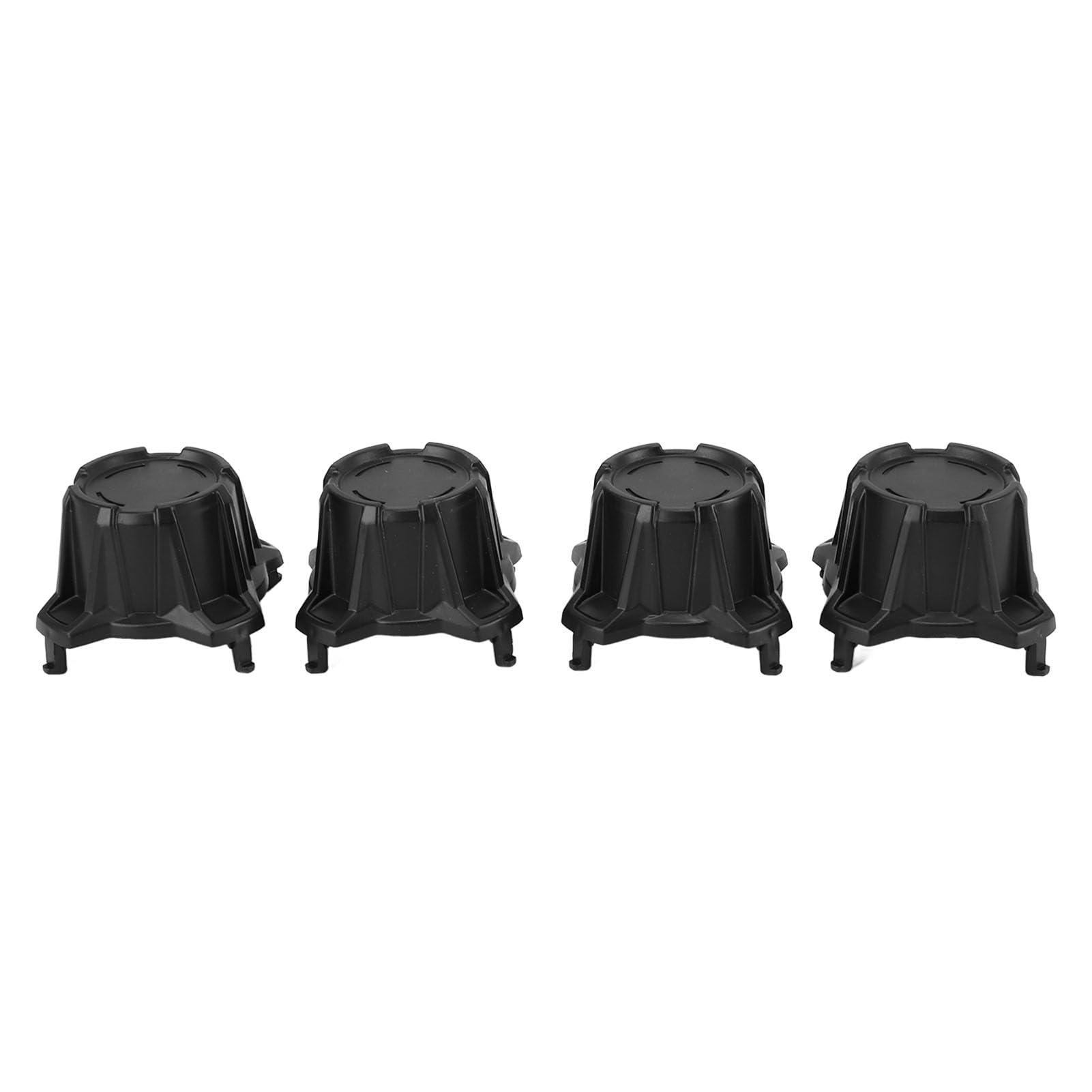 Lot De 4 Cache-Moyeux Noirs 59mm - 5 Clips Pour Roue De Voiture, Camion X AUTOHAUX