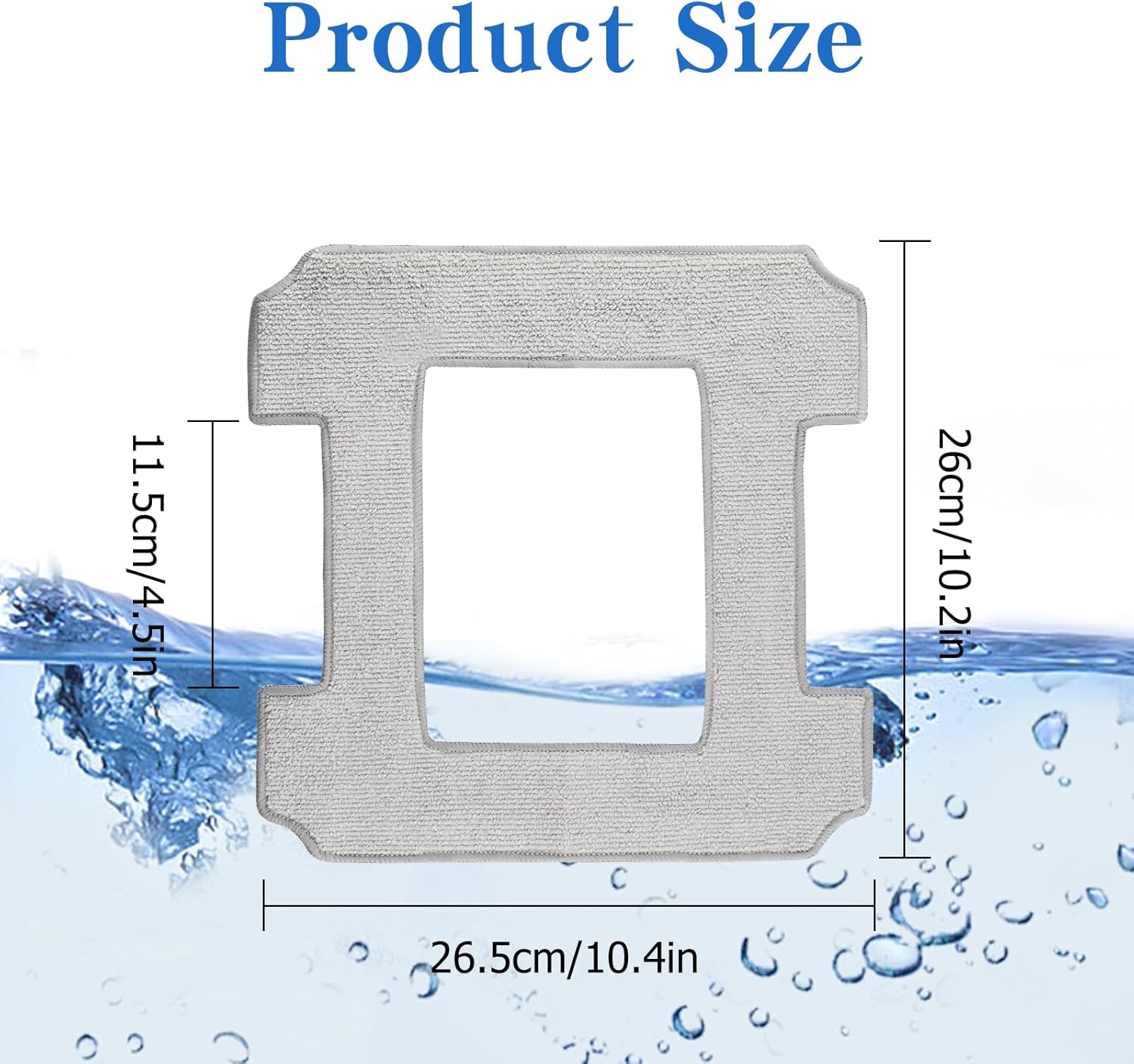Serpillere Roborock S7, 10 Pièces Serpillère De Rechange Pour Roborock S7s7 Pluss7 Maxv S7 Maxv Plus S7 Maxv Ultra S7 Pro Ultra Aspirateur Lavable Microfibre Lingettes 91917102