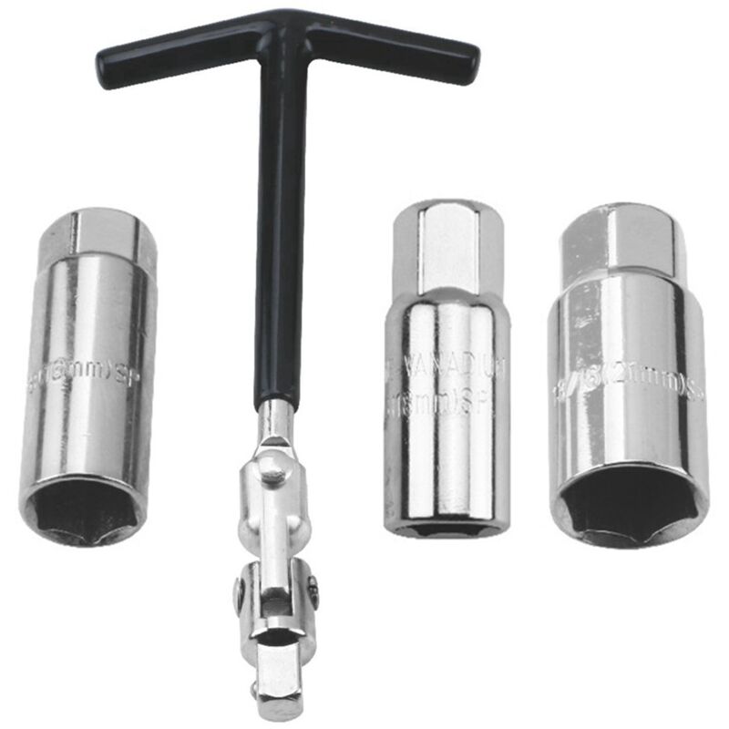 Jeu de 4 clés à bougie d'allumage 16/18/21 mm, clé à bougie universelle — free download