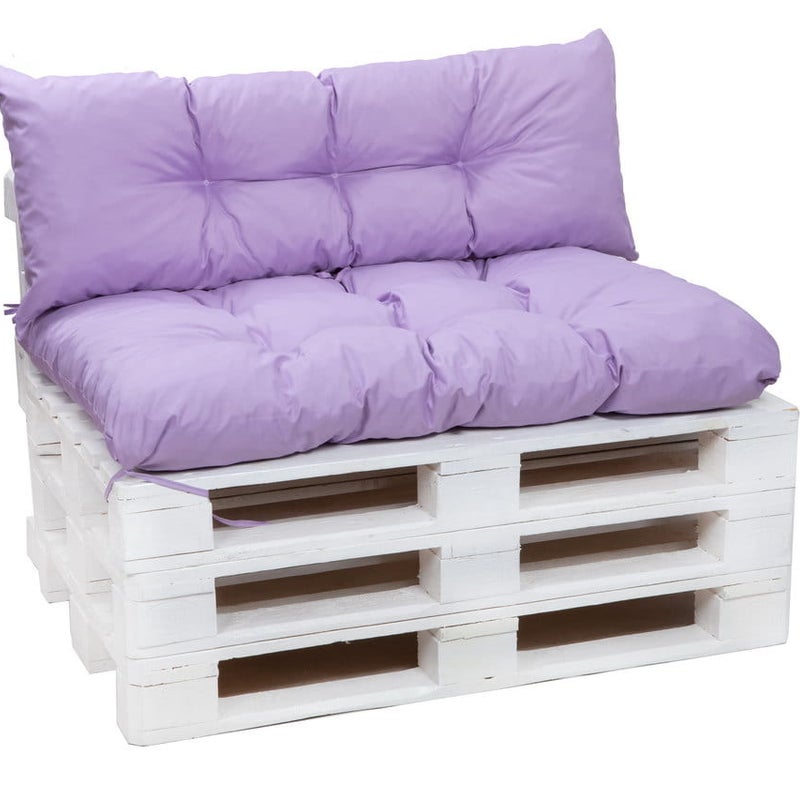 Poduszka ogrodowa na paletę 120x60x50cm poduszka na meble ogrodowe fioletowa, poduszka na balkon taras, poducha ogrodowa na meble z palet