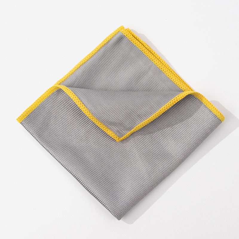 Chiffons de polissage pour verres, sans traces, en microfibre, non pelucheux,pour verres,vaisselle et miroirs. Nettoyage facile. Lot de 6,30 x 30 cm - 4