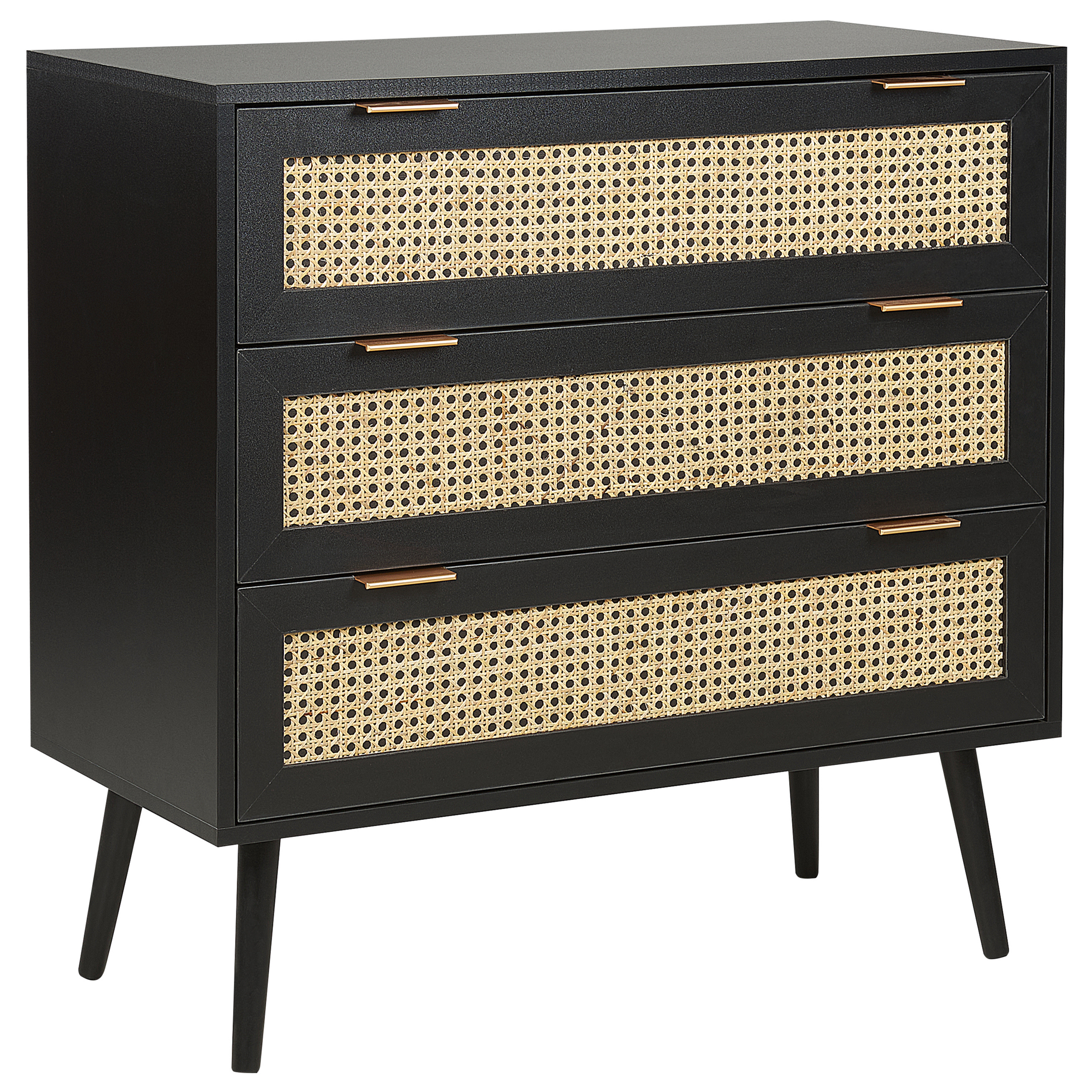 Commode En Bois De Paulownia à 3 Tiroirs Gris/blanc Avec Boutons En Forme De Coeur 40x29x58h Cm 88943850