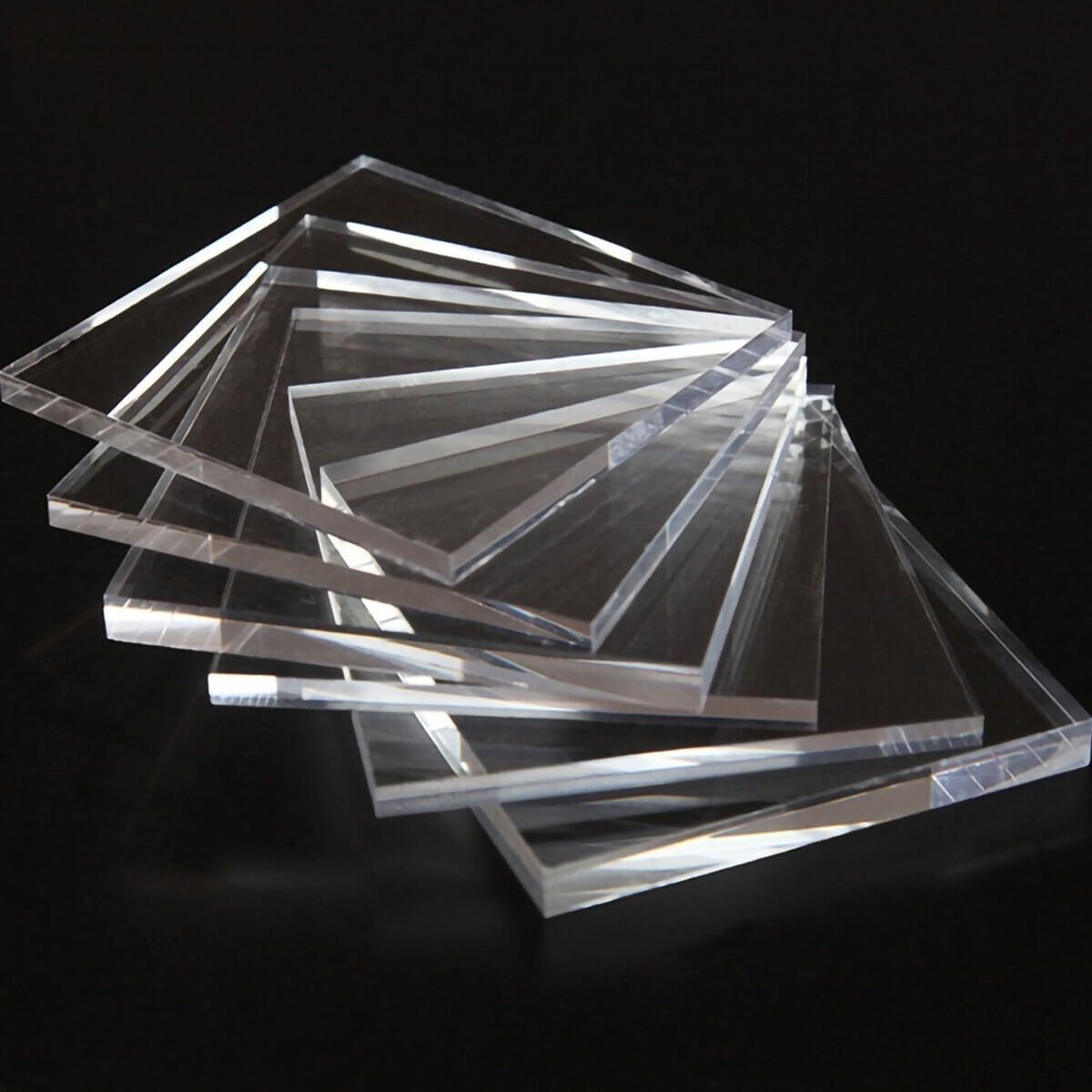 Plaque de verre acrylique AtHaus découpée au laser 10 mm 200 x 200 mm ...