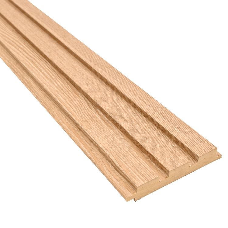 Revêtement mural en MDF, couleur chêne LB3771, 240x12,1x1,8 cm (1,45 m2 ...