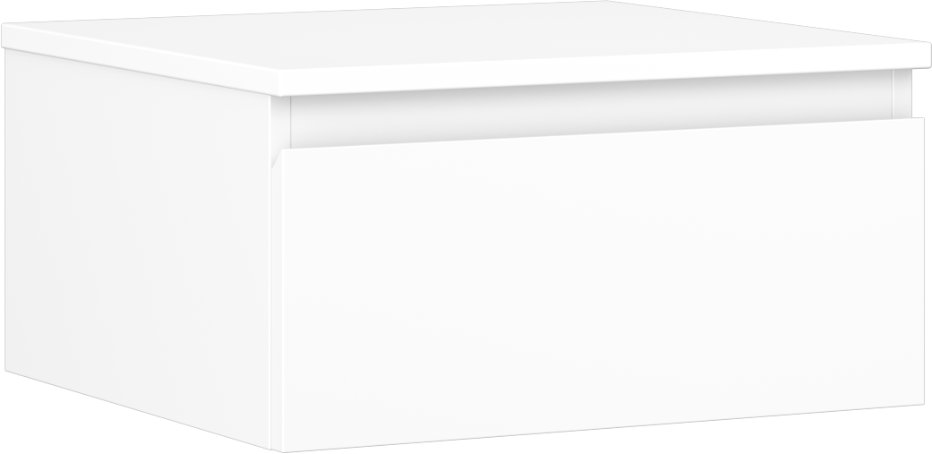 Mexen Orio szafka łazienkowa podumywalkowa 50 cm z blatem, 1 szuflada, biała mat - 91A10-05023-1-BFC01