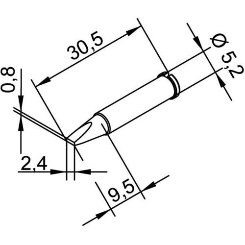 Acquista Ersa FDLF075 Punta dissaldante Dimensione punta 7.5 mm