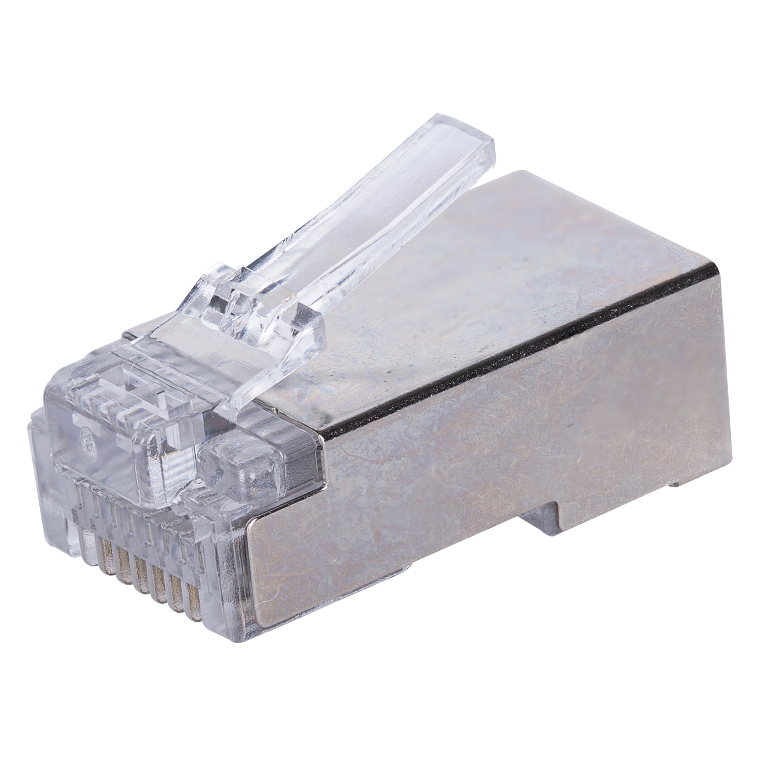Wtyki przelotowe RJ45 8P8C kat.5e FTP uniwer. drut linka NEKU słoik 100szt