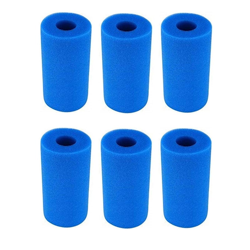 6 sztuk gąbek filtracyjnych typu A, filtr piankowy do spa, pianka filtracyjna do basenu, wkład piankowy, wielokrotnego użytku i zmywalny