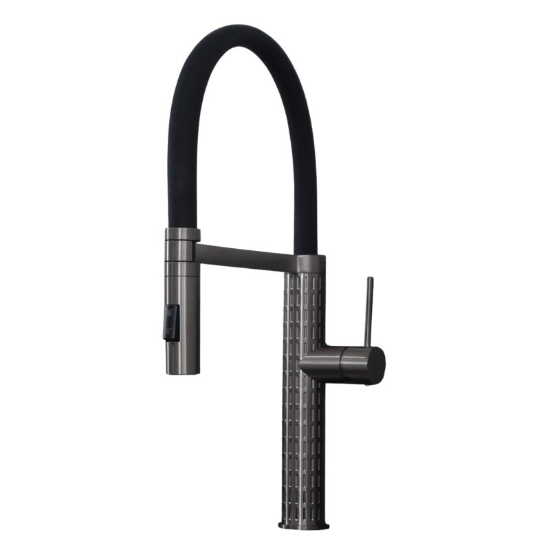 Architek Bateria zlewozmywakowa prysznic ręczny ze metaliczny szary