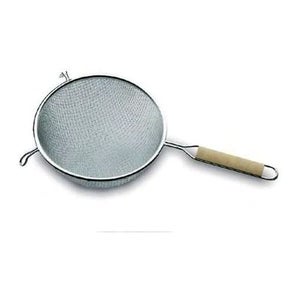Winco Colino Professionale – Diametro 30 Cm – Doppia Rete Rinforzata Con Manico In Legno