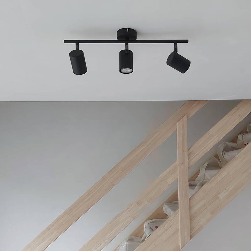 Spot moderne noir orientable 3 lumières - Jeana - 9