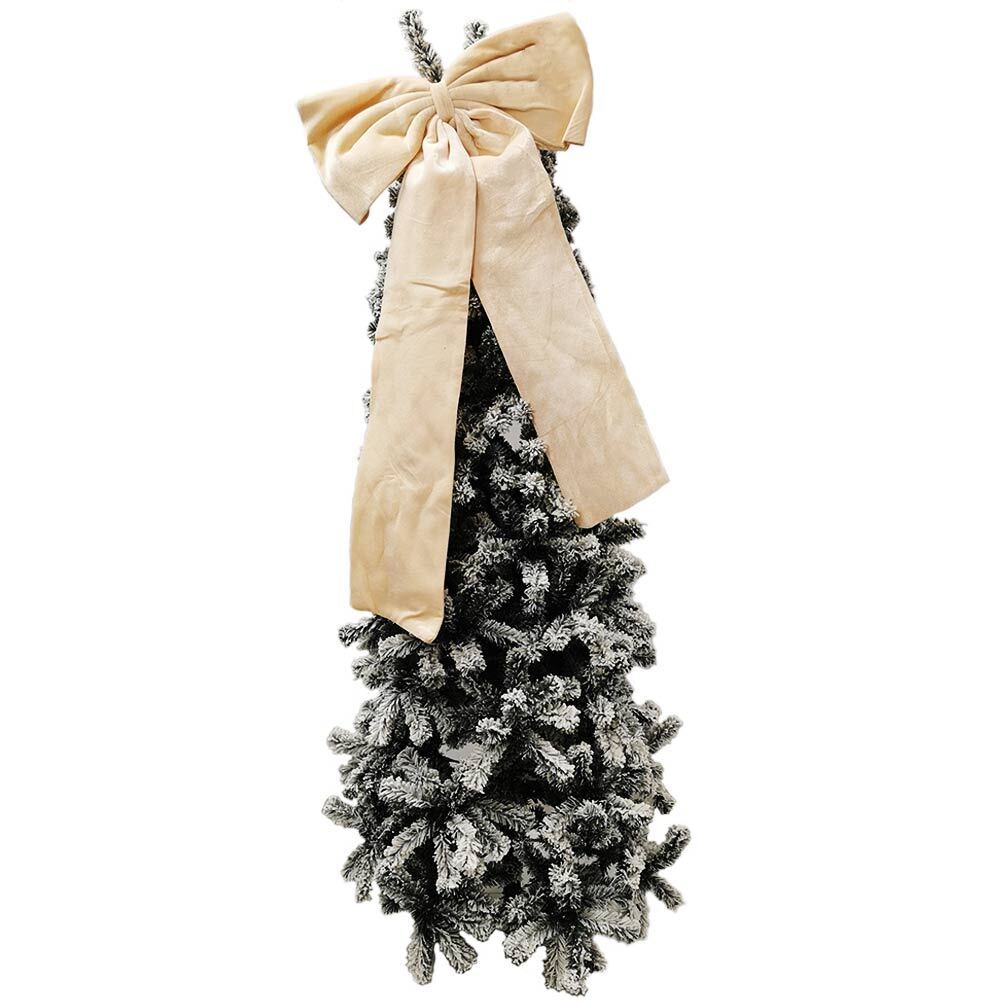 Fiocco Natalizio Per Porta Con Strass | 60x35 Cm | Decorazione Fai Da Te Per Baby Shower, Matrimoni E Festività