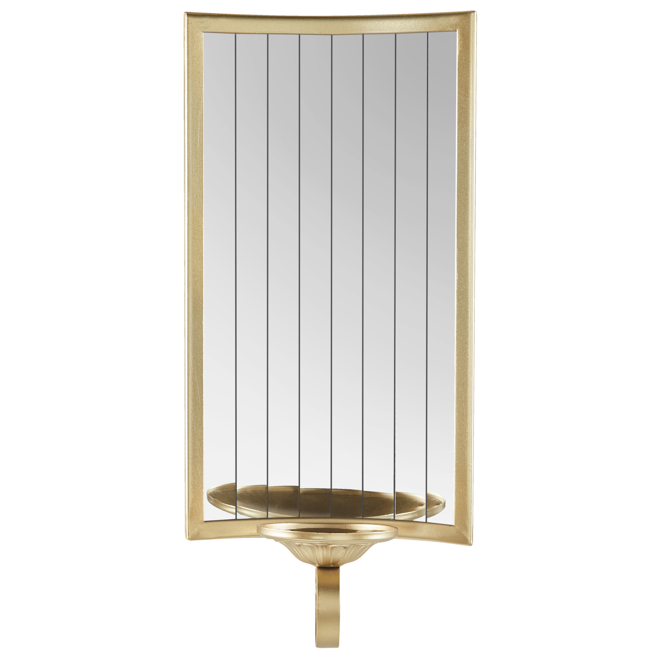 Suport de perete pentru lumânări SOBREDA Metal 41 cm Auriu