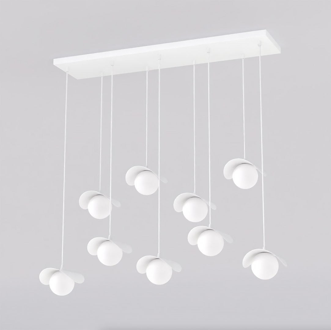 Lampa wisząca RITUAL biała 9xG9x15W metal wym:120x100x32cm IP20 Emibig