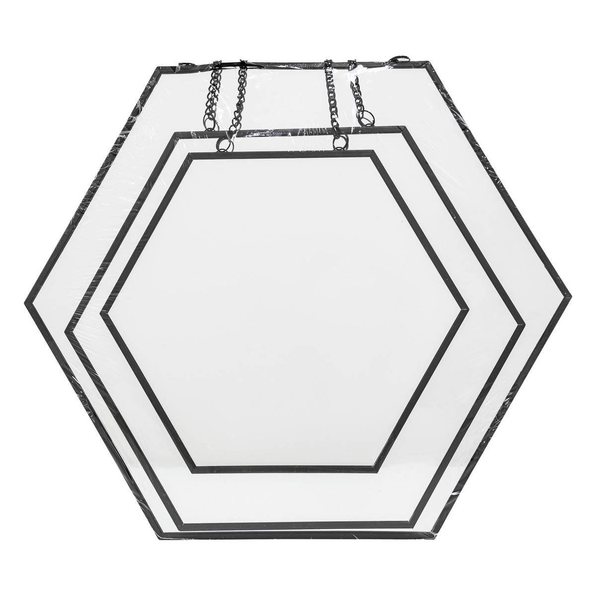 Atmosphera - Set di 3 specchi neri l20 25 30cm - 3