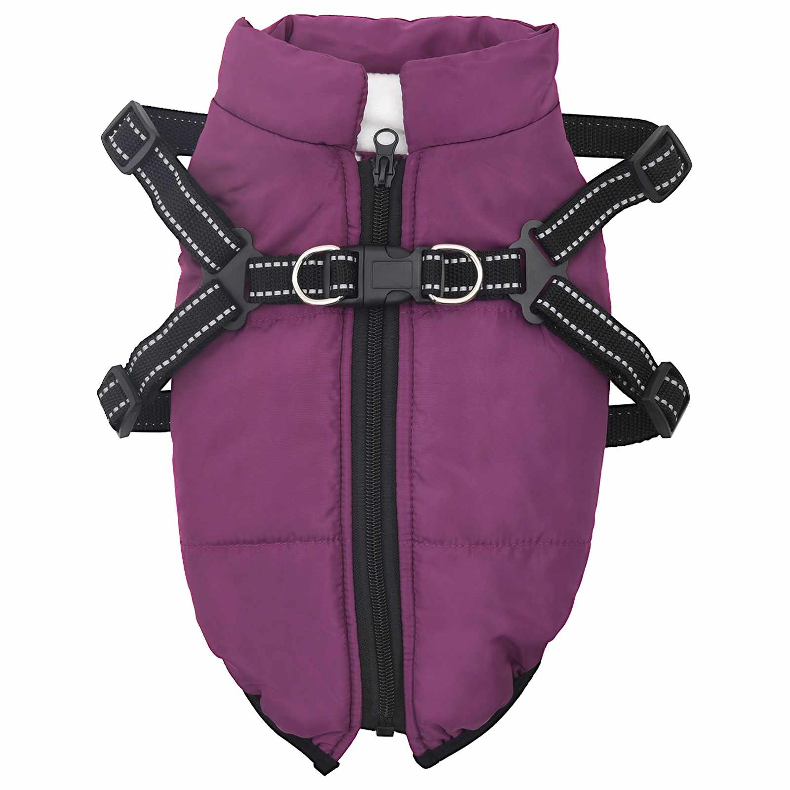 Abrigo para Perros Morado L36 Vellón y poliéster vidaXL - 2