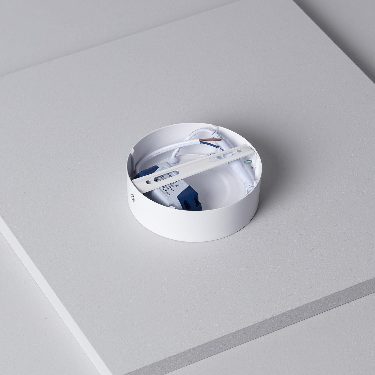 Plafonnier LED Rond 6W Ø120 mm, 6000K Blanc froid, Aluminium, IP20, 480lm - 3