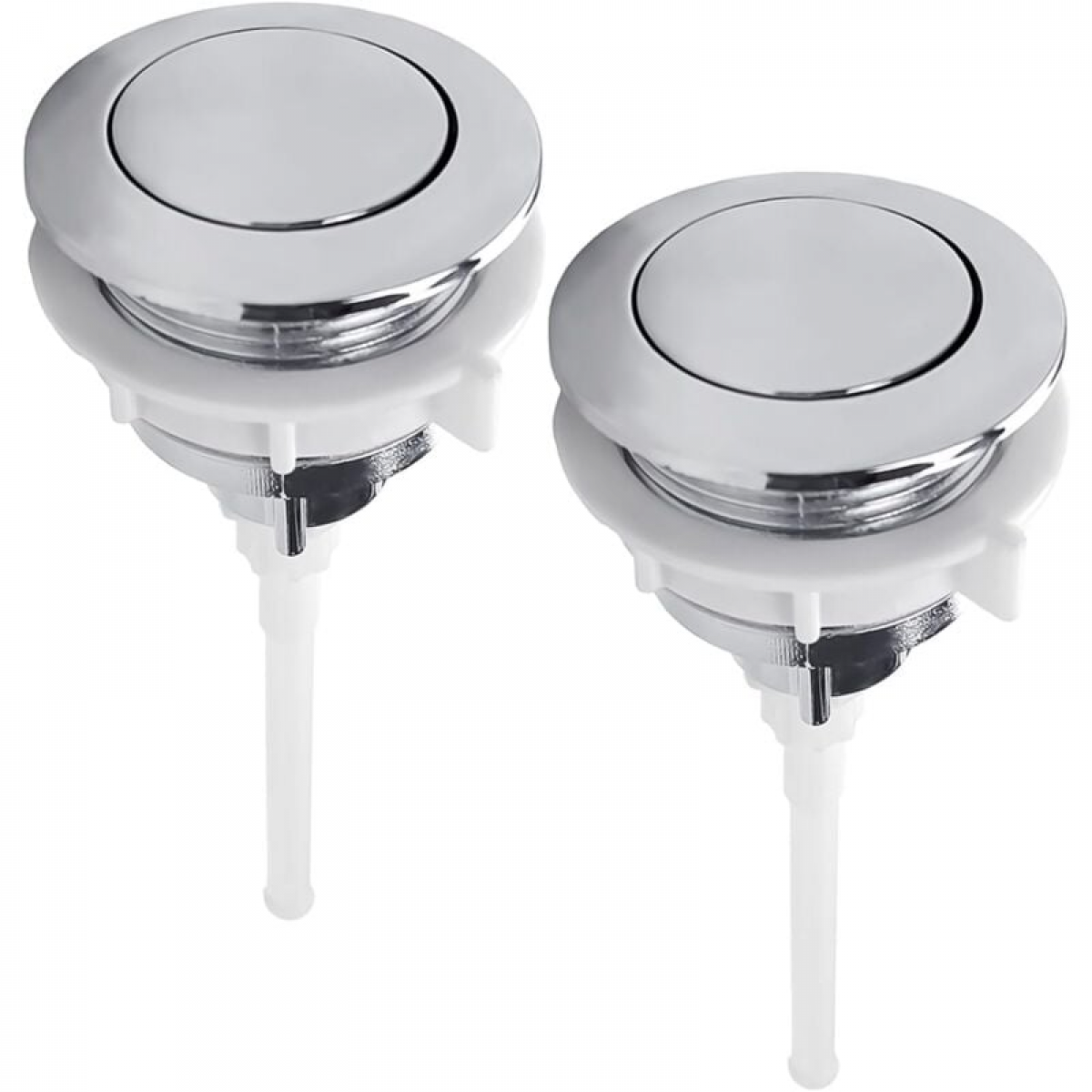 Pachet de 2 buton unipolar, buton dublu de spălare, accesorii pentru rezervor de toaletă, comutator cu un singur buton de 38 mm 2buc