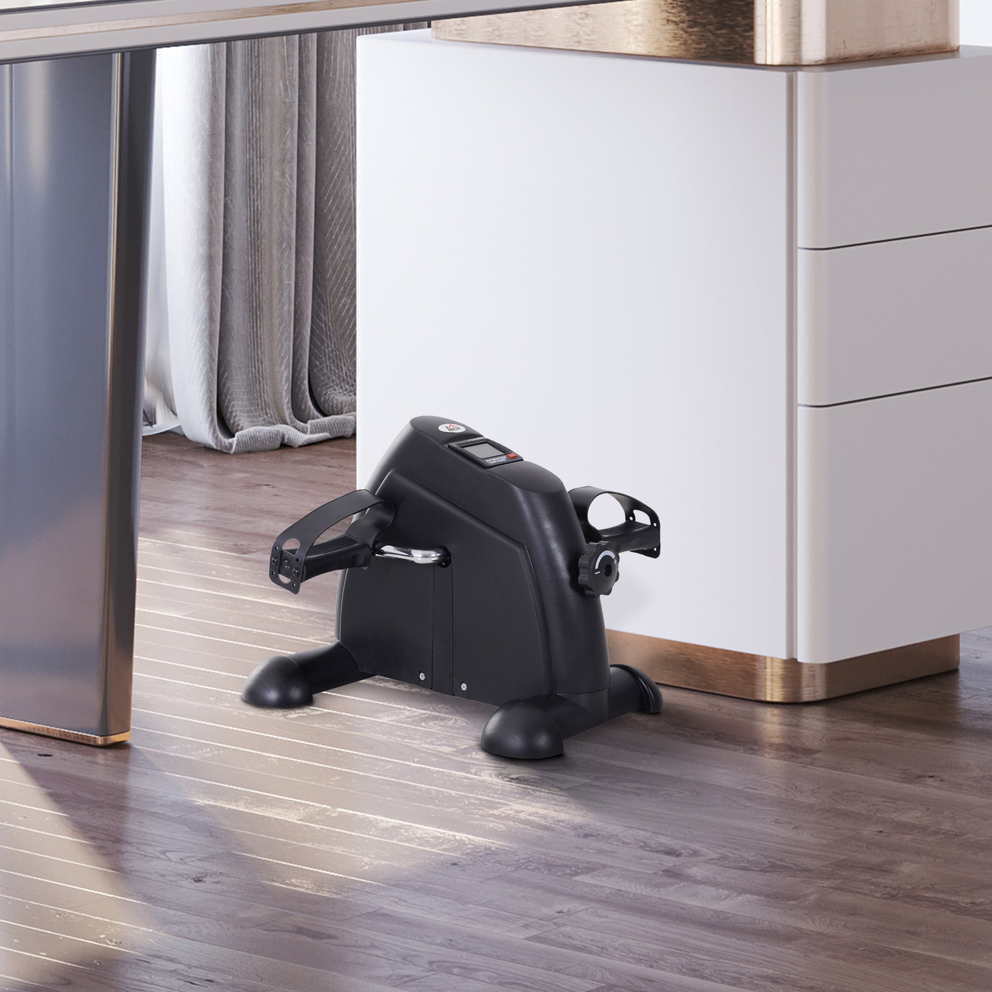 HOMCOM Mini Bicicleta Estática Aparelho de Exercício Braços e Pernas Resistência ajustável com Tela LCD - 2