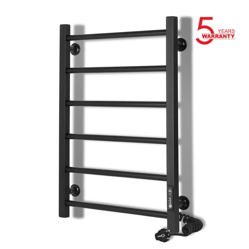 Grzejnik łazienkowy elektryczny ALFA 400x600 z minutnikiem ECO, 95W, Czarny