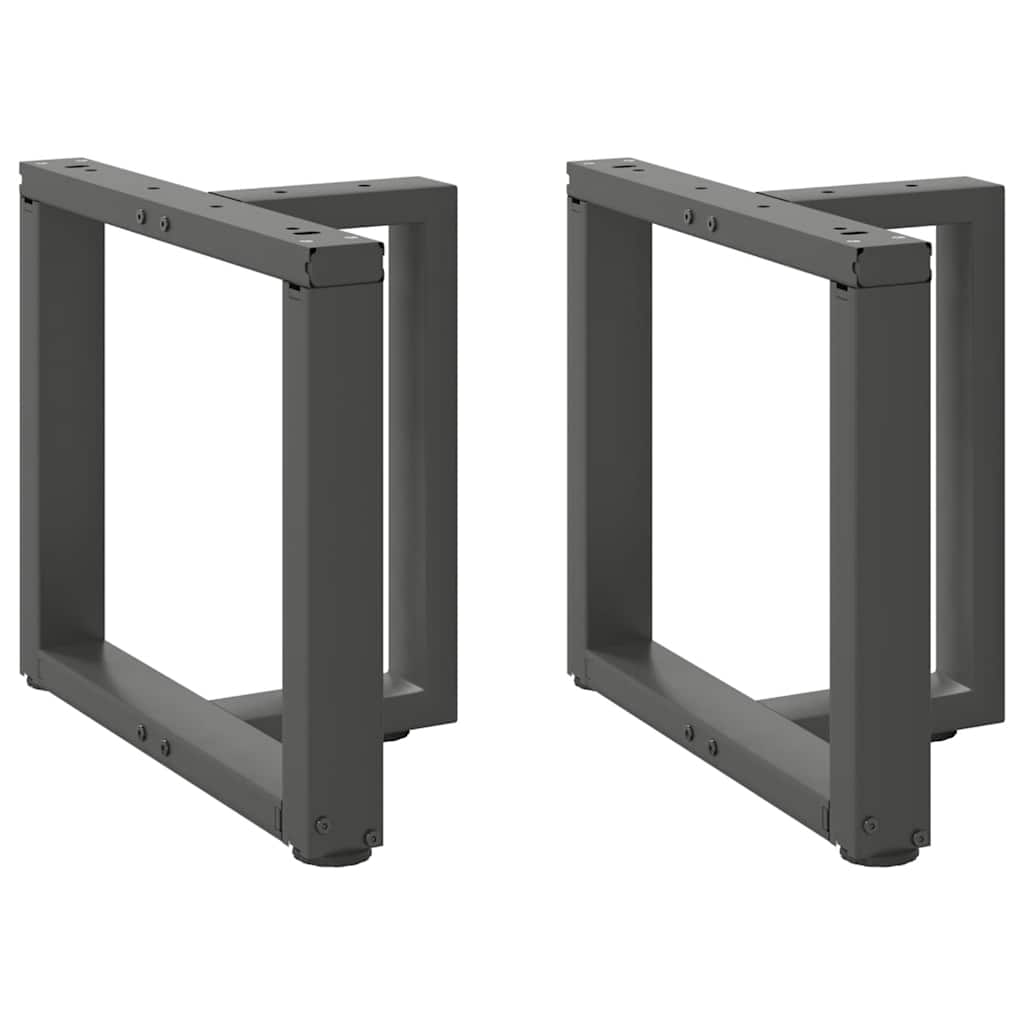 Nogi do stolika kawowego w kształcie litery T 2 szt. Antracyt 50x25x(42-43) cm Stal vidaXL