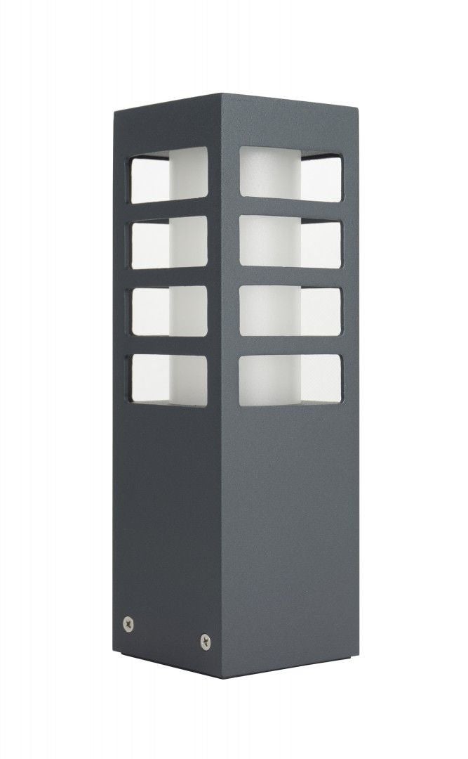 Lampa ogrodowa stojąca Rado ciemnoszara 1xE27x18W IP54 wym: 25 x 8 x 8 cm aluminium SU-MA