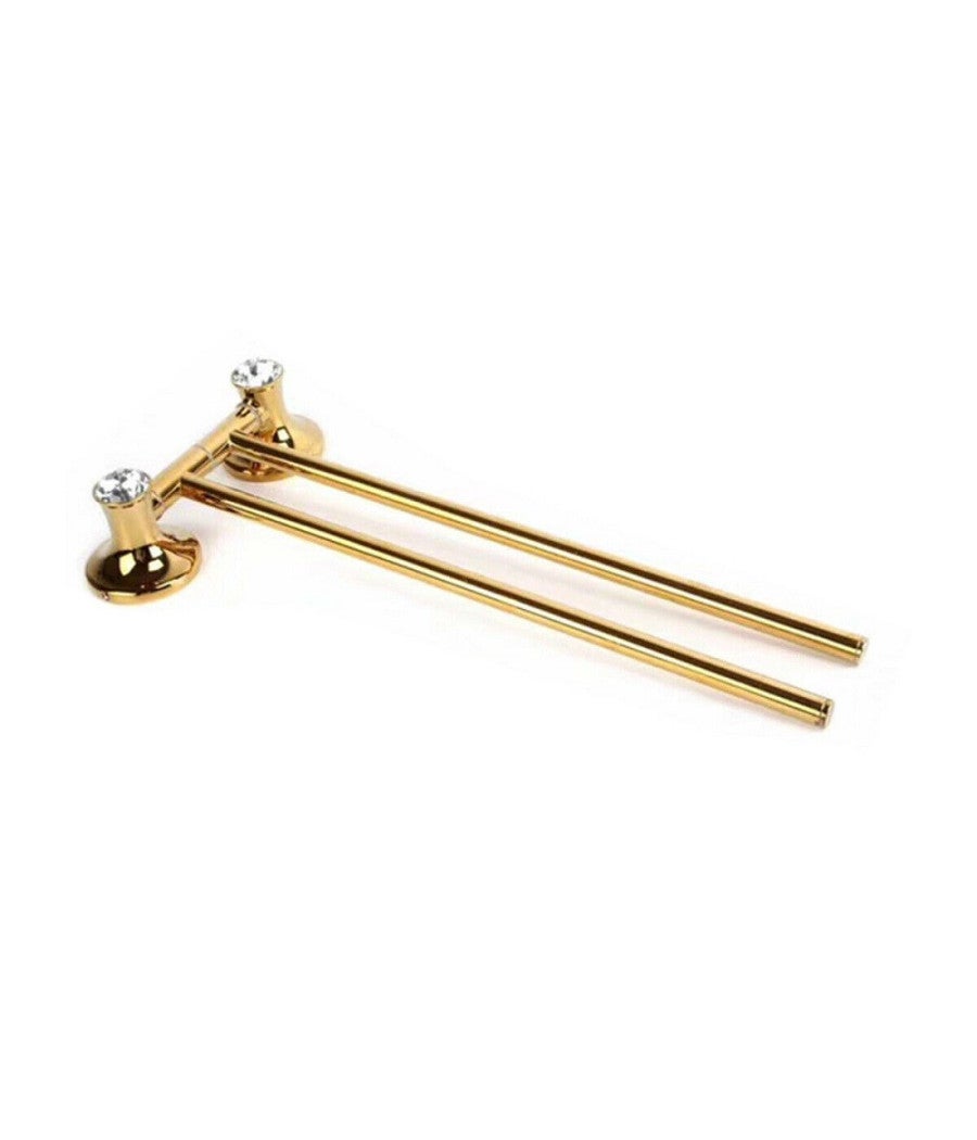 Porta Asciugamani A T In Acciaio Inox Per Bagno – Supporto Da Banco Elegante E Multifunzione (Oro)