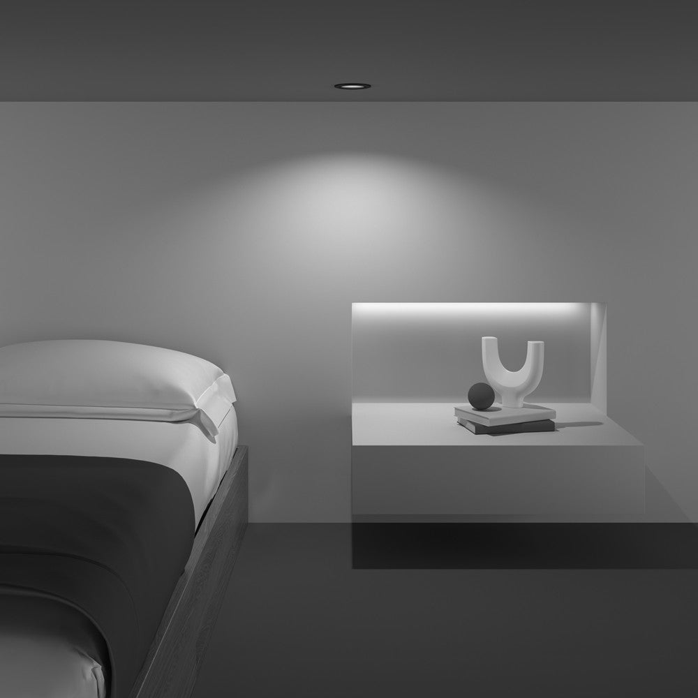 Oprawa sufitowa wpuszczana oczko Yin czarna 1xGU10x50W okrągła IP20 wym: 4,5 x 9,8 x 9,8 cm aluminium Maytoni - 6