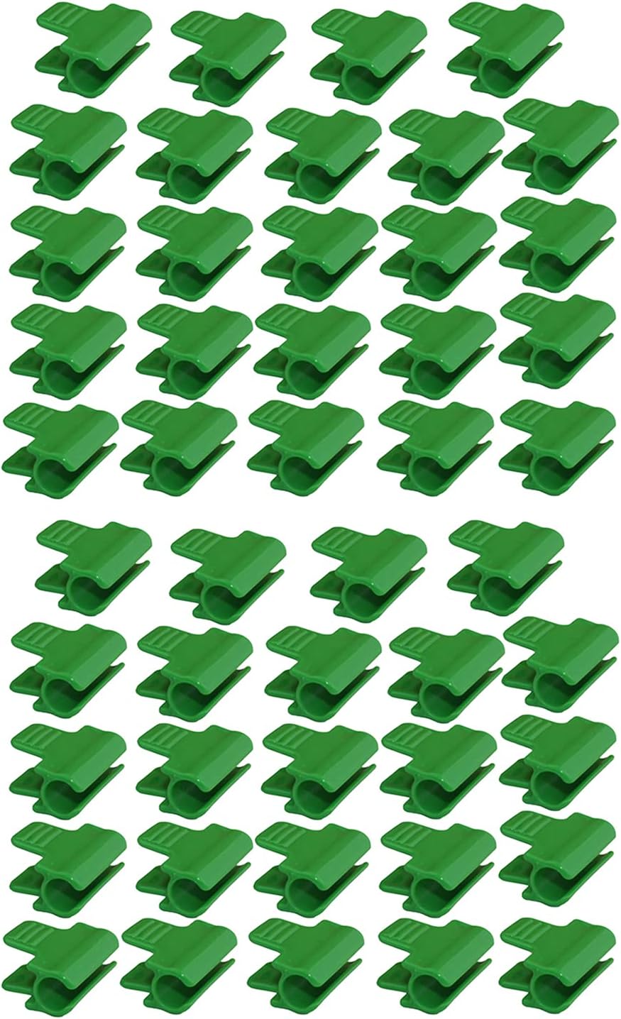Zestaw 48 opasek zaciskowych do węży ogrodowych, akcesoria do folii do altan ogrodowych, średnica zewnętrzna 16 mm, paliki do roślin, klipsy