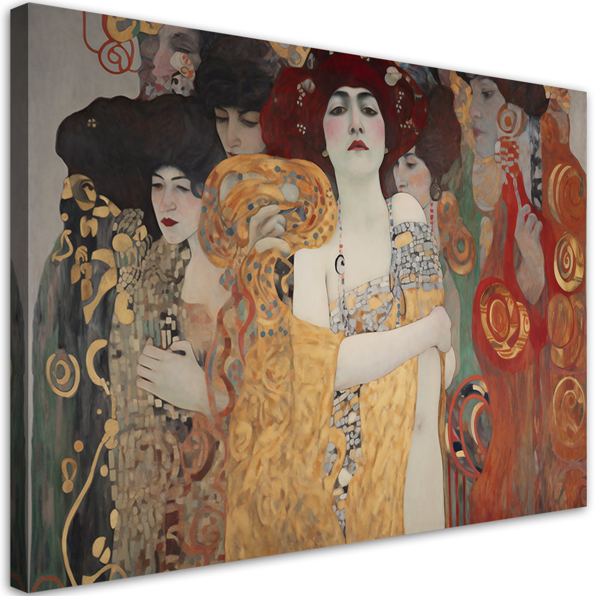 Obraz na płótnie, Damy kobiety portret - G. Klimt 120x80