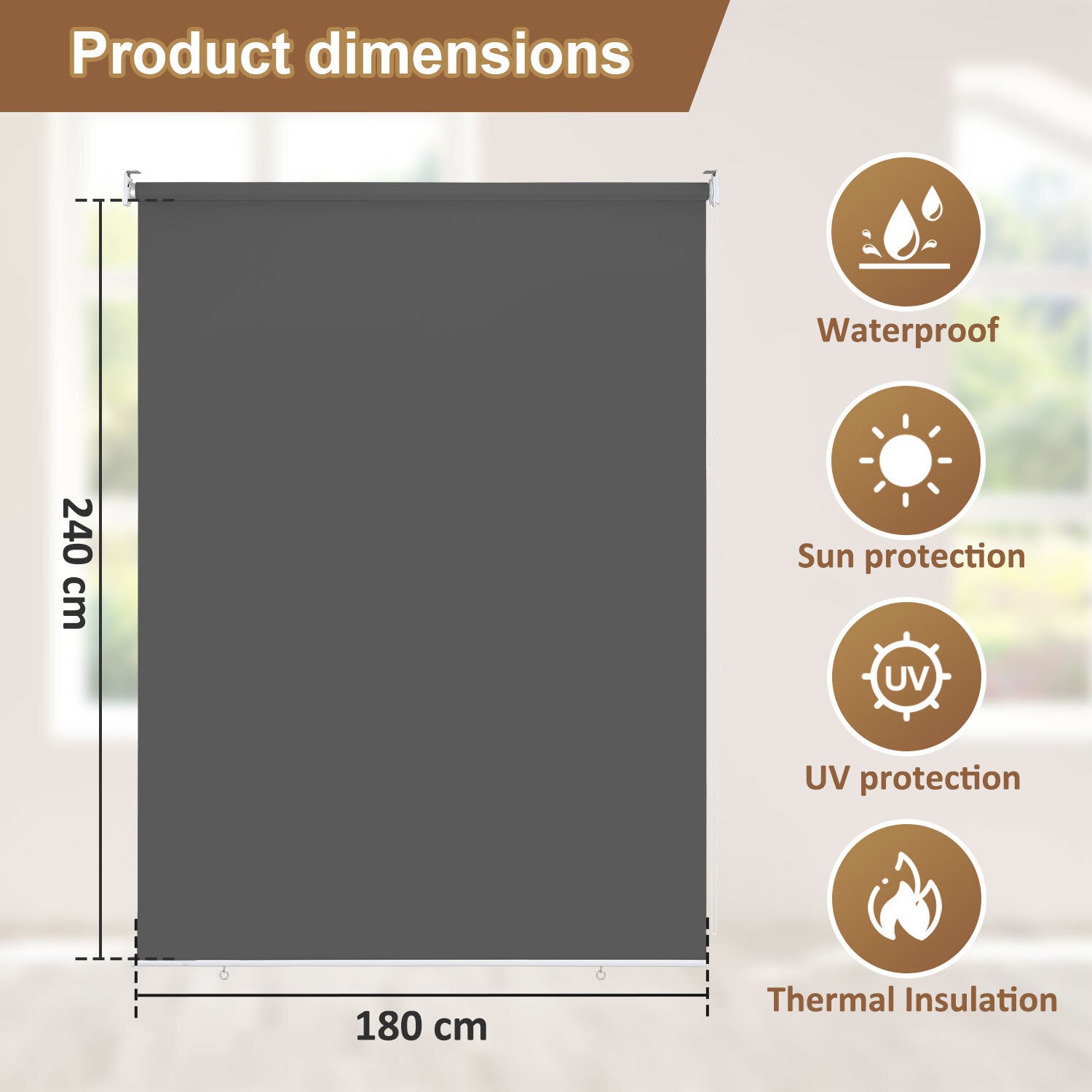 filet protection solaire extérieur marron protection uv - France