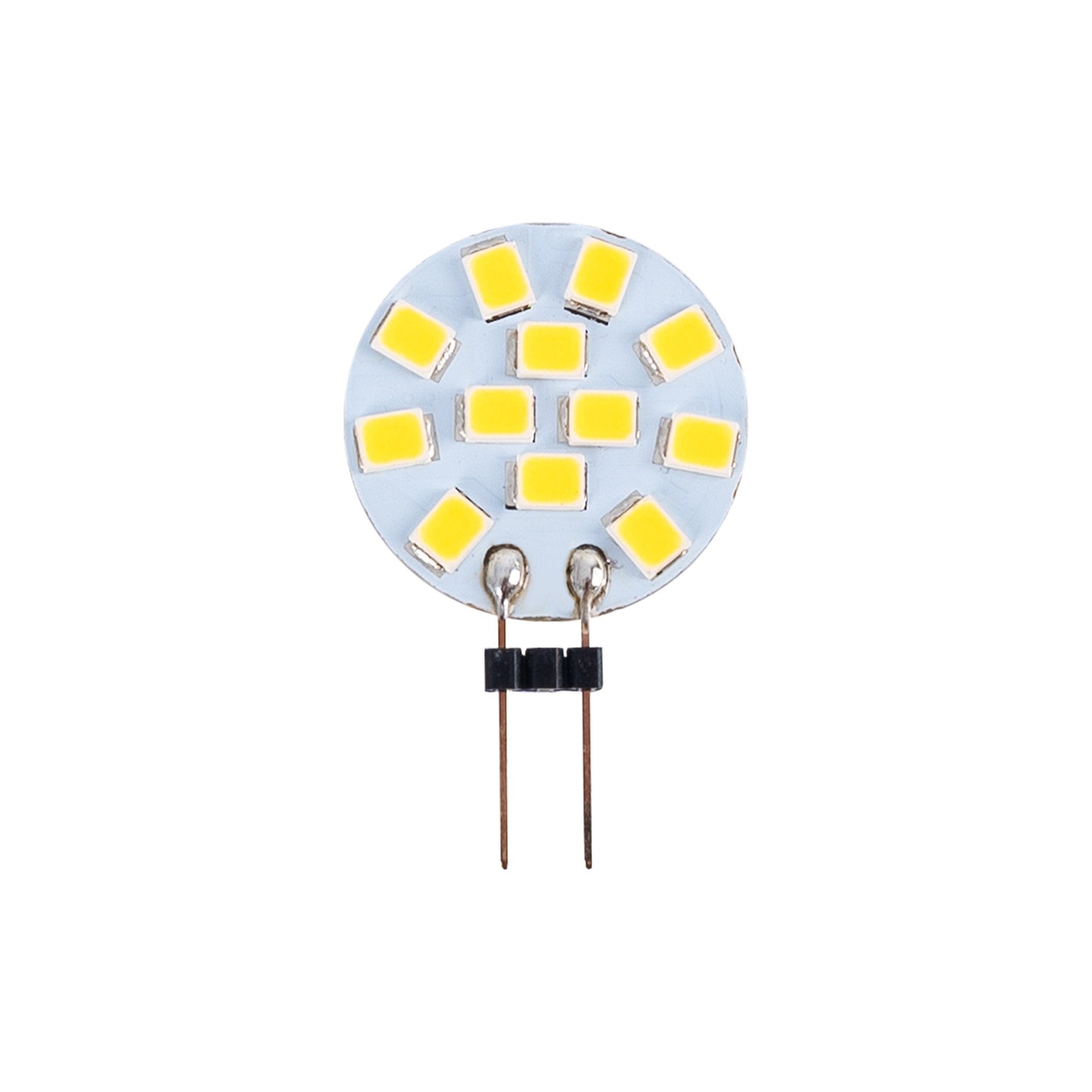 Bombilla LED G4 bi-pin circular plana 12V AC/DC - 2W - Blanco Neutro ...
