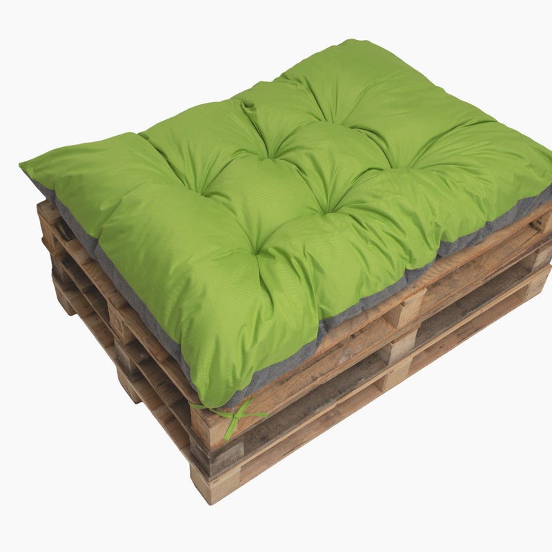 Poduszka ogrodowa na paletę 120x80cm poduszka na meble ogrodowe limonka, poduszka na balkon taras, poducha ogrodowa na meble z palet