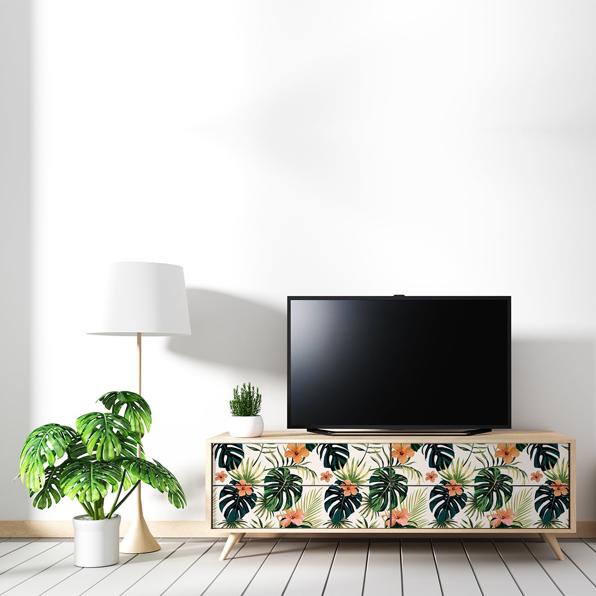 Vinilo muebles tropical Nuku-Hiva - adhesivo de pared - revestimiento sticker mural decorativo - 60x90cm - 5