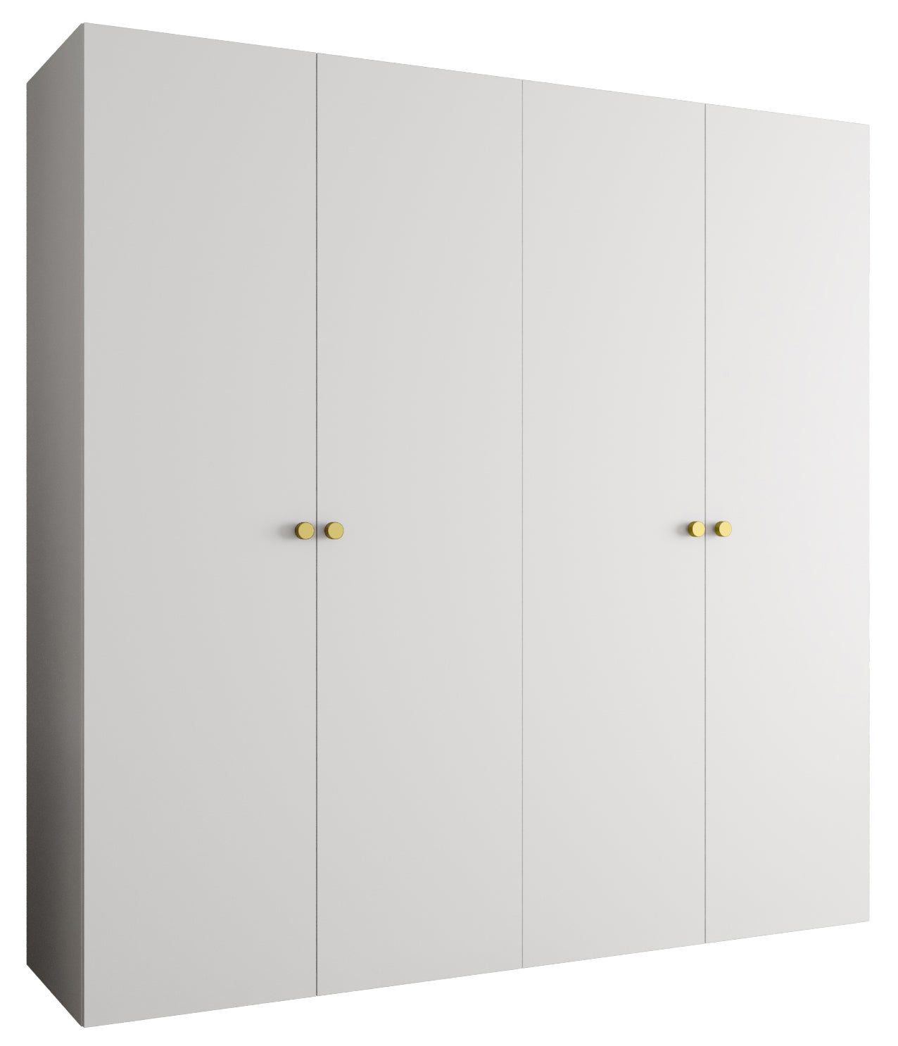 Szafa uchylna otwierana Parma 1 200 x 52 x 202 cm biały + u. złoty Abiks Meble