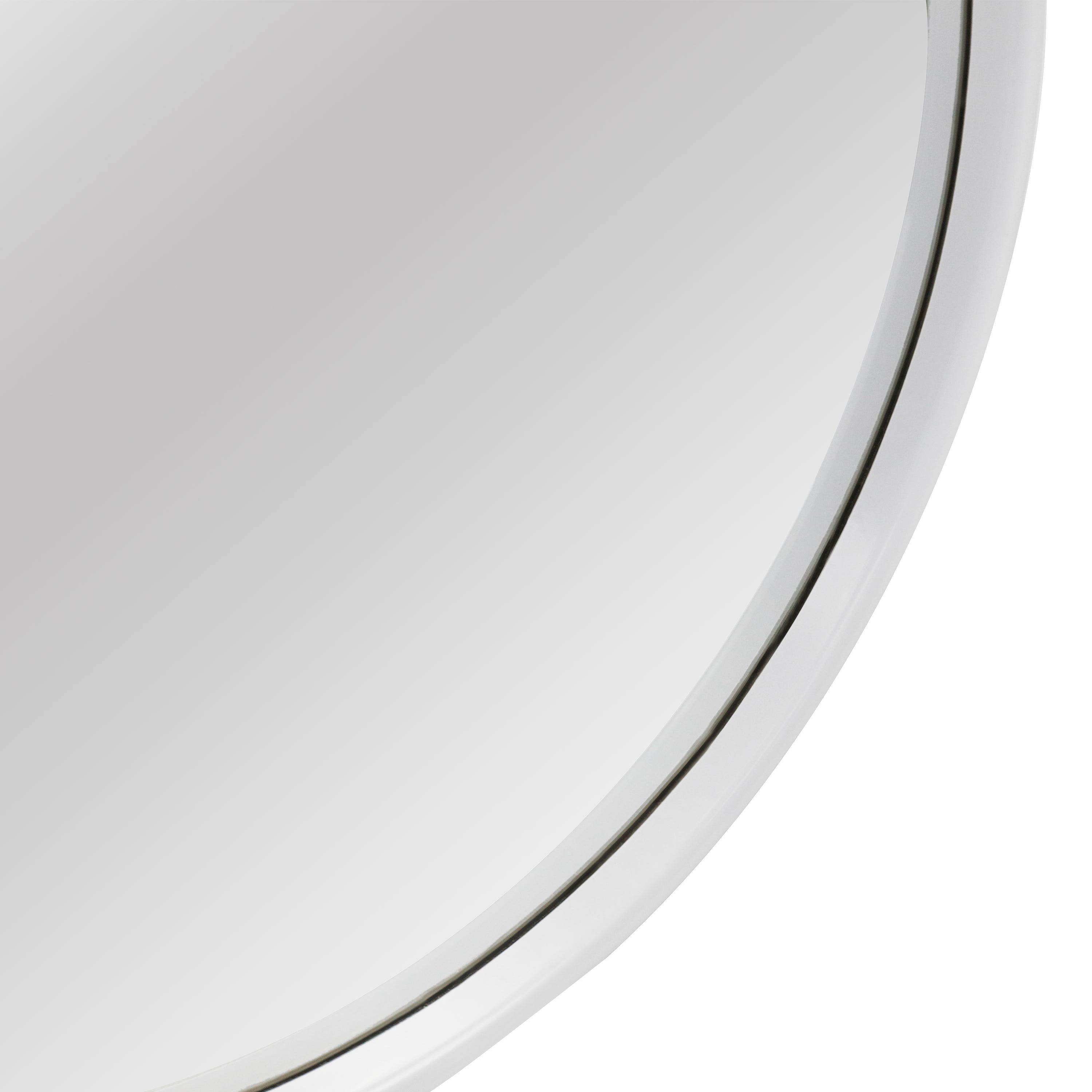 INSPIRE - Miroir rond SWEET blanc - l.39 x H.39 cm - Polypropylène recyclé - Blanc - 6